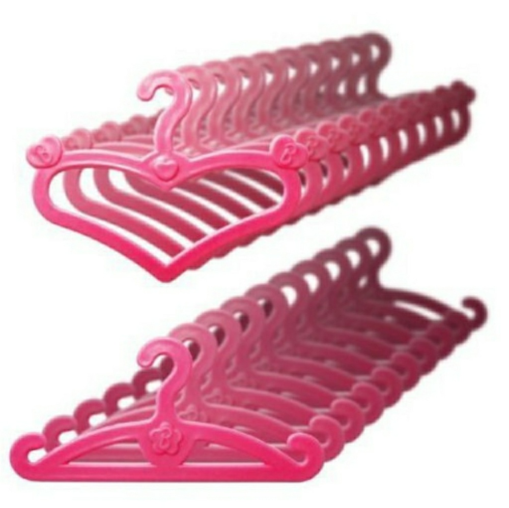 Set of 20 Pink Plastic Fit For Barbie Doll